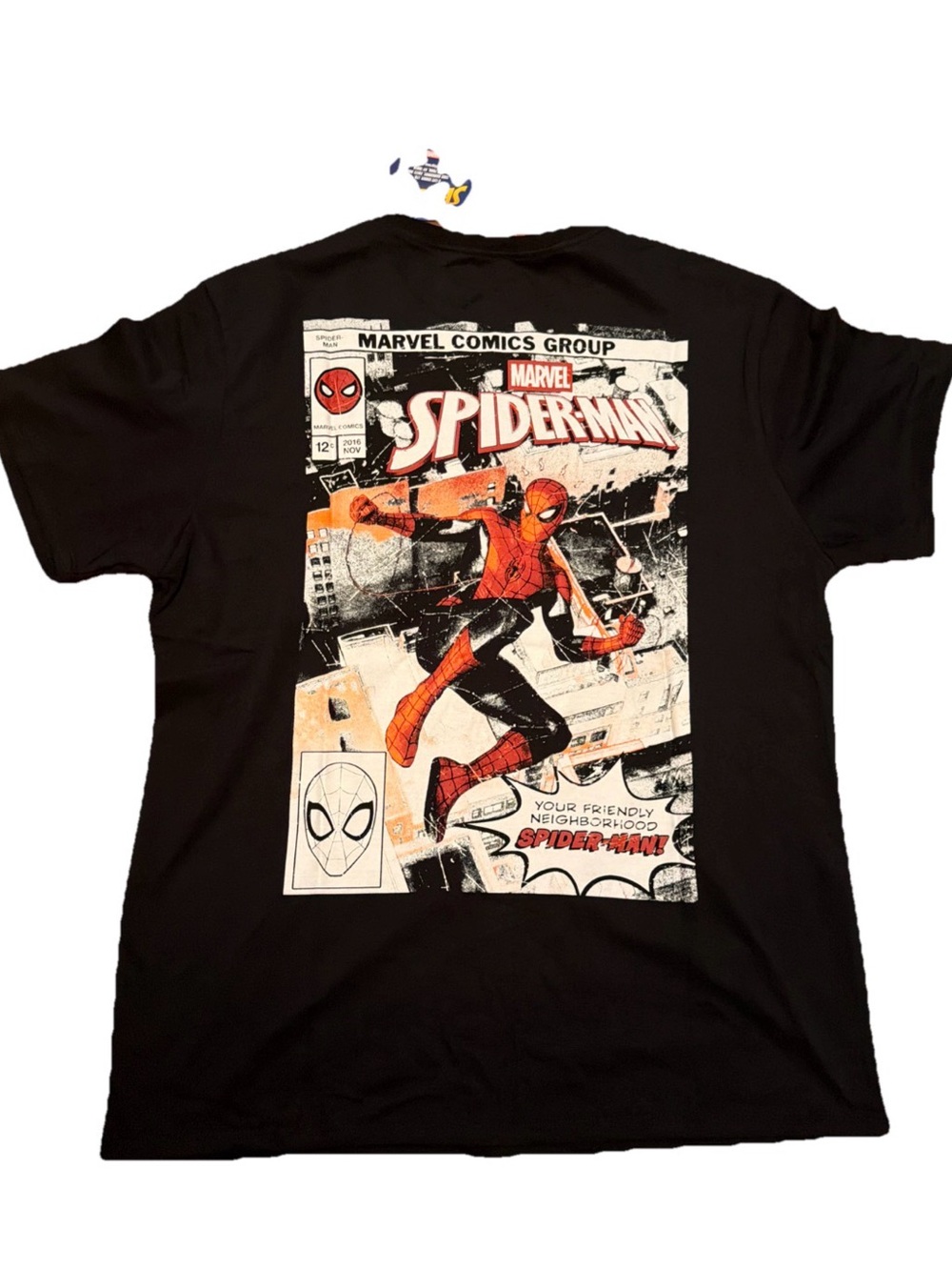 Marvel The Amazing Spider-Man Comic Cover Art T-Shirt Mens Sz XL Black Tee